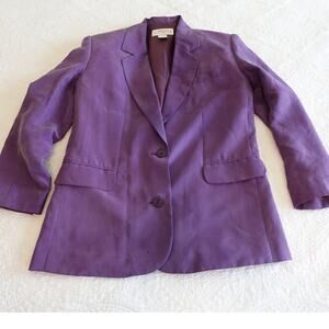 Purple Silk Blazer size Small